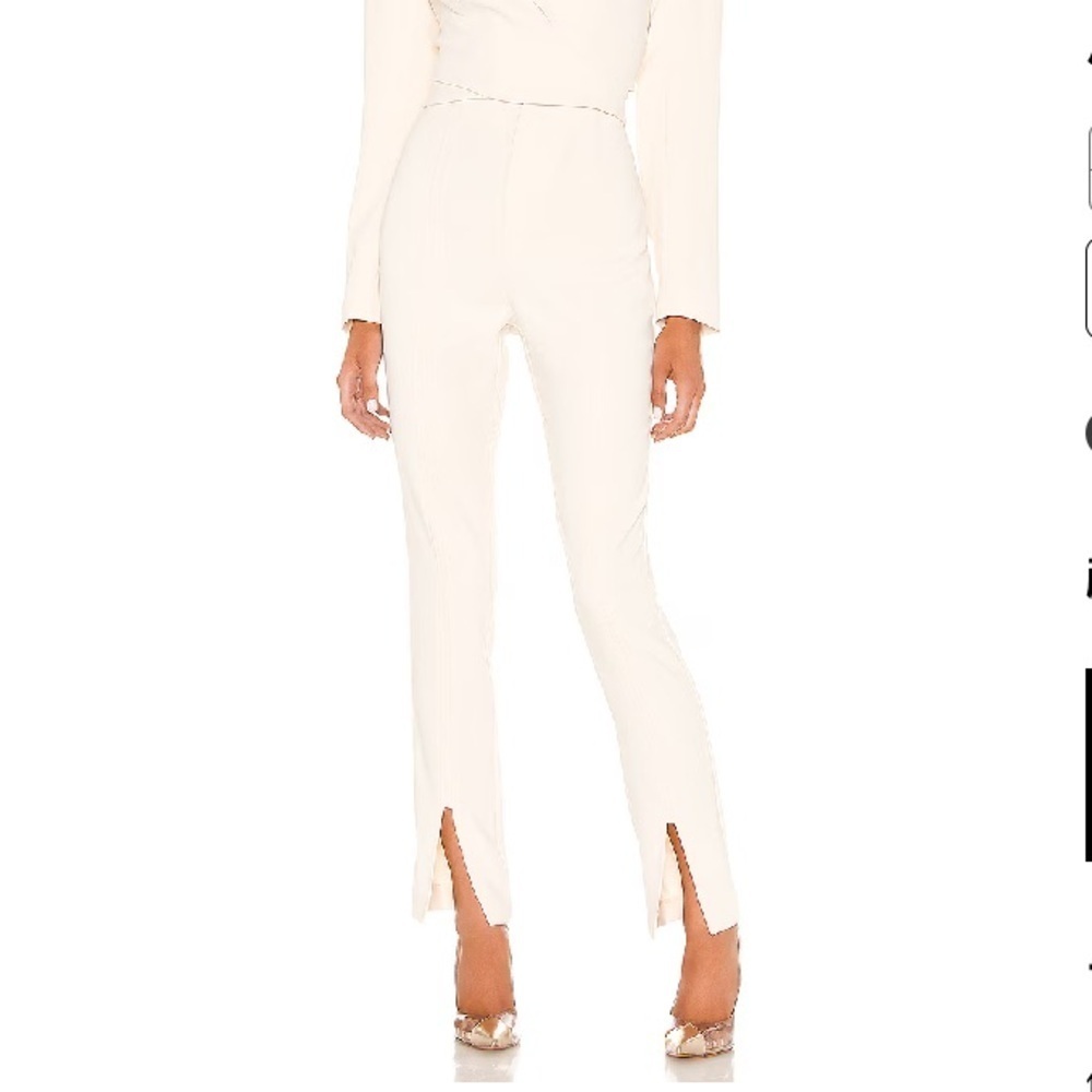 NWT L’Academie The Hanriette Pant in Ivory Size XS